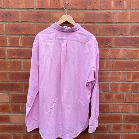 Pink Ralph Lauren cotton long sleeve shirt - Picture 2 of 4